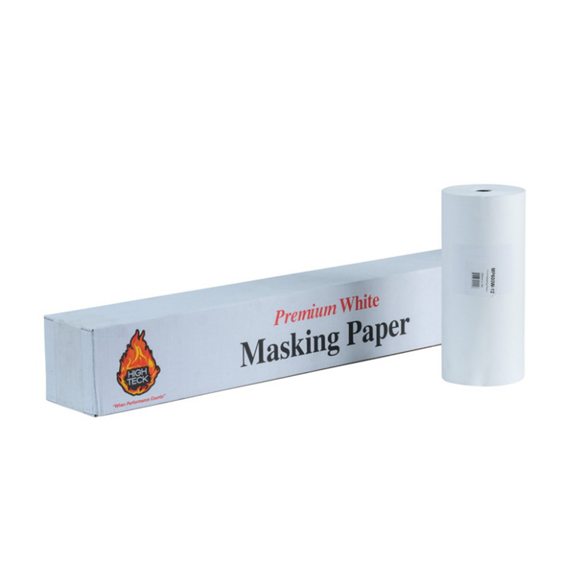 High Teck Products White Guard MP600W-12 Premium Masking Paper, 12 in W x 750 ft L, 24 lb Basis