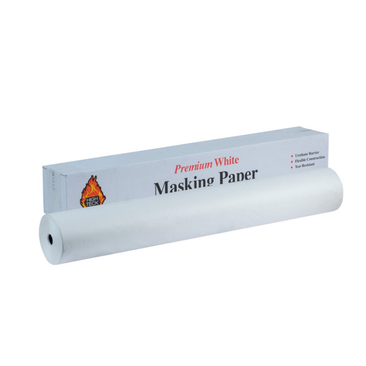 High Teck Products White Guard MP600W-36 Premium Masking Paper, 36 in W x 750 ft L, 24 lb Basis