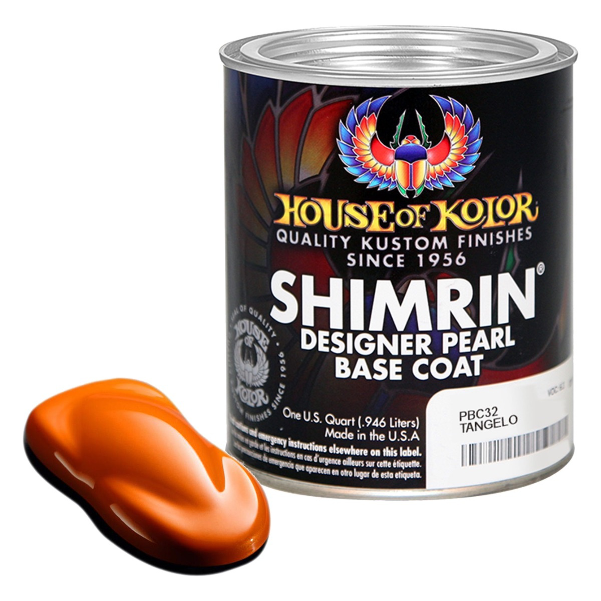 House Of Kolor SHIMRIN C2C-PBC32.Q01 Tangelo Pearl, Orange, 1 qt