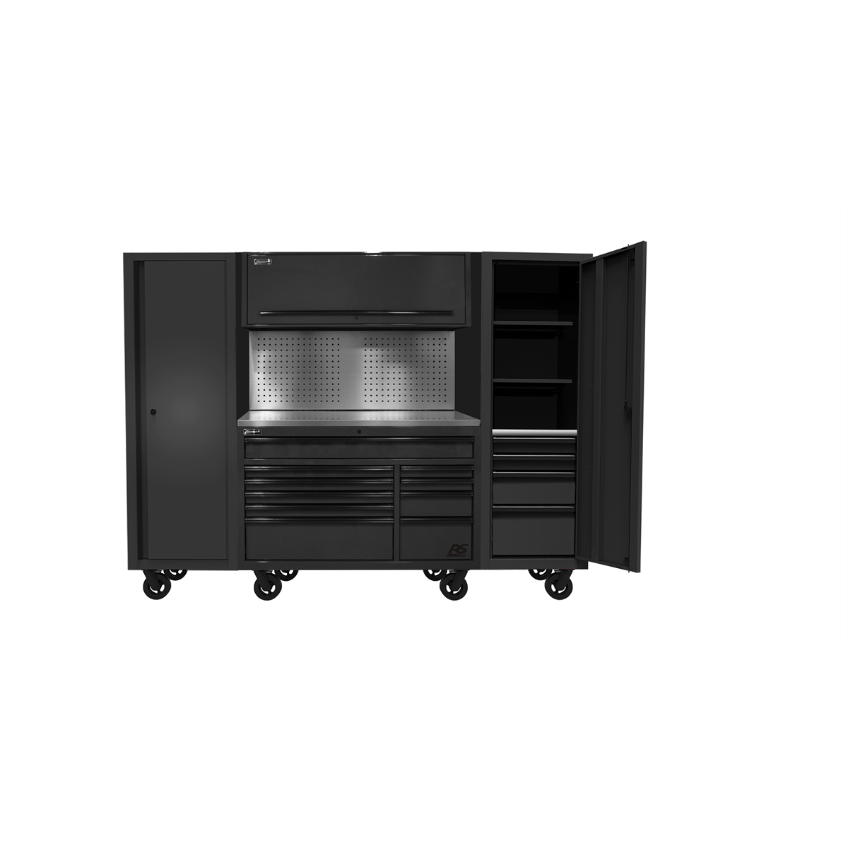 Homak Manufacturing 102" Rs Pro Cts Combo, Toolboard Bs, Black