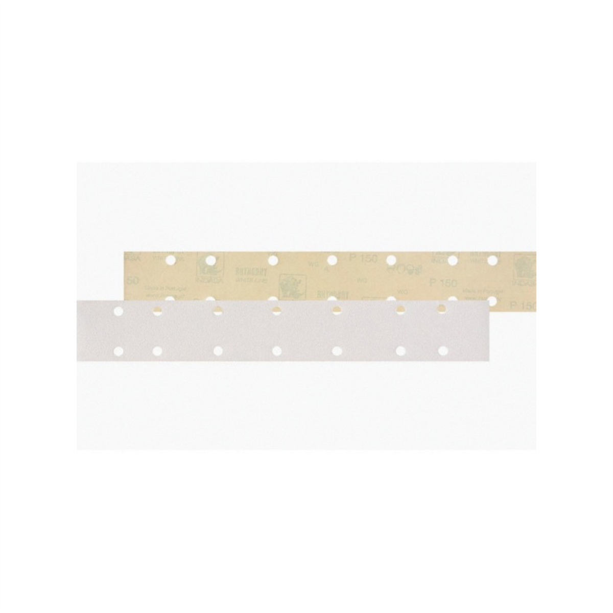 Indasa USA,Inc. 95-80 Rhynostick White Line Long File Board Sheet Strip, 17-1/2 in L x 2-3/4 in W, 80 Grit