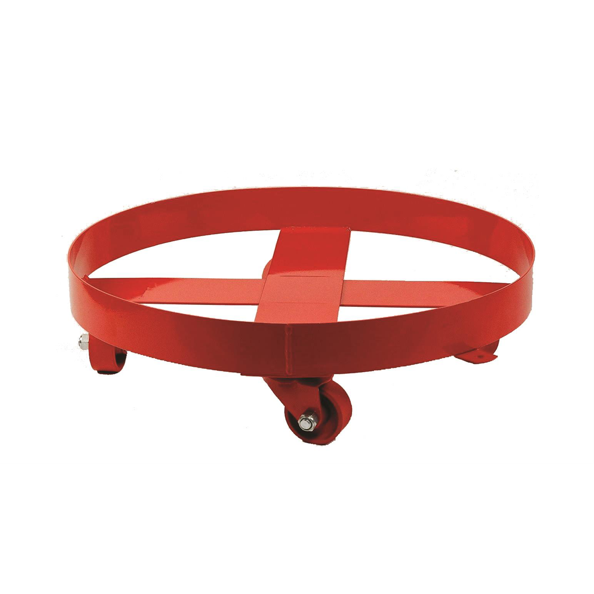 American Forge & Foundry Drum Band Dolly - 55 Gallon - Steel - Four 3" Swivel Casters