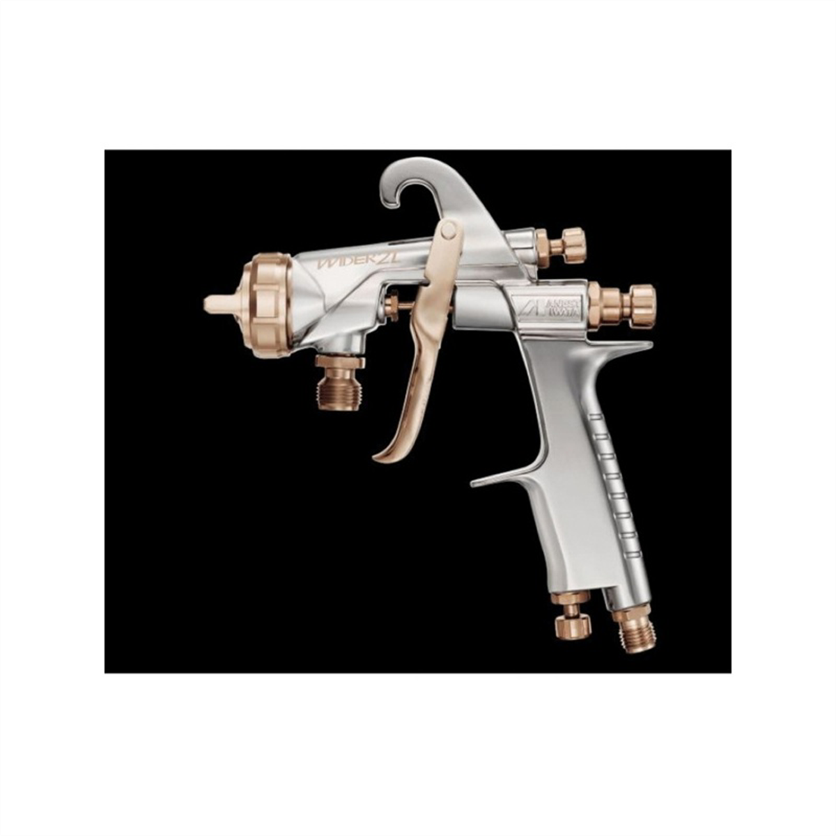 ANEST IWATA USA, INC. 21012 WIDER2L Large HVLP Pressure Feed Spray Gun, 1.4 mm, 0.2 Mpa Atomizing Air, 470 Lpm, Ergonomic Handle