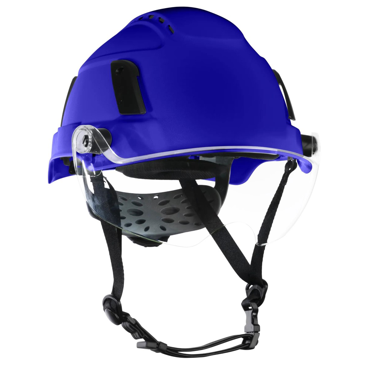 Jackson Safety Safety Helmet - Xs2-550v Series - Type 2+ - Vented - With Flip-up Visor - Blue