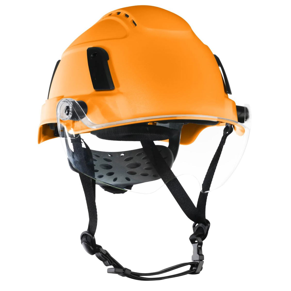 Jackson Safety Safety Helmet - Xs2-550v Series - Type 2+ - Vented - With Flip-up Visor - Hi-vis Orange