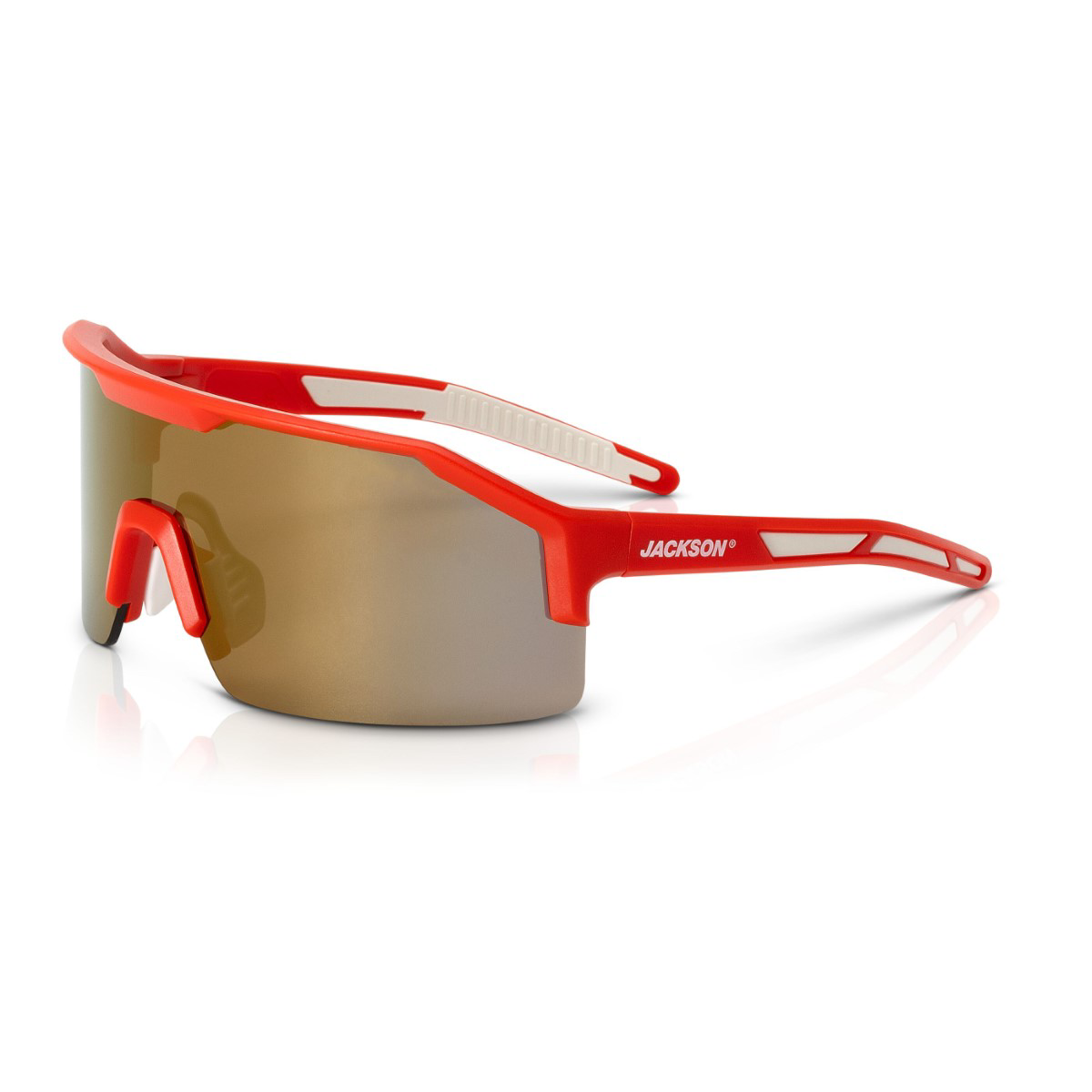 Jackson Safety Safety Glasses - MAXVIEW+ Series - Gold Mirror Lens - Red Frame - Hardcoat Anti-Scratch