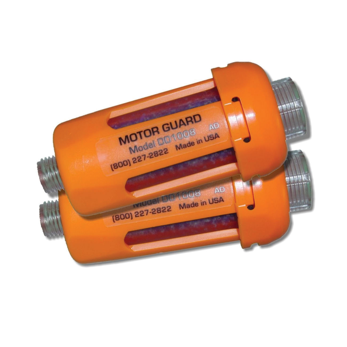 Motorguard J.R. Tech 01008 Disposable Desiccant Filter, 1/4 in FNPT x 1/4 in MNPT Port, 20 cfm, 5 micron, 32 to 130 deg F