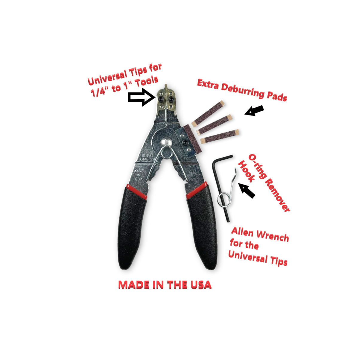 JUST CLIPS REPLACEMENT UNIVERSAL SWIVEL TIPS FOR SNAP RING PLIERS