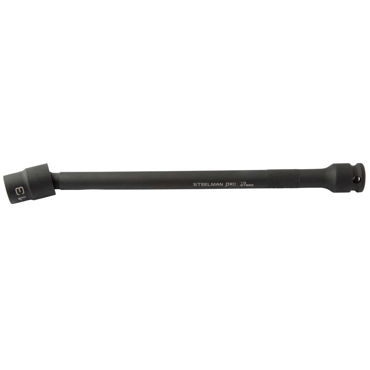 J S Products (steelman) 3/8" Drive x 9" Long Ball-Joint Impact Socket,13mm