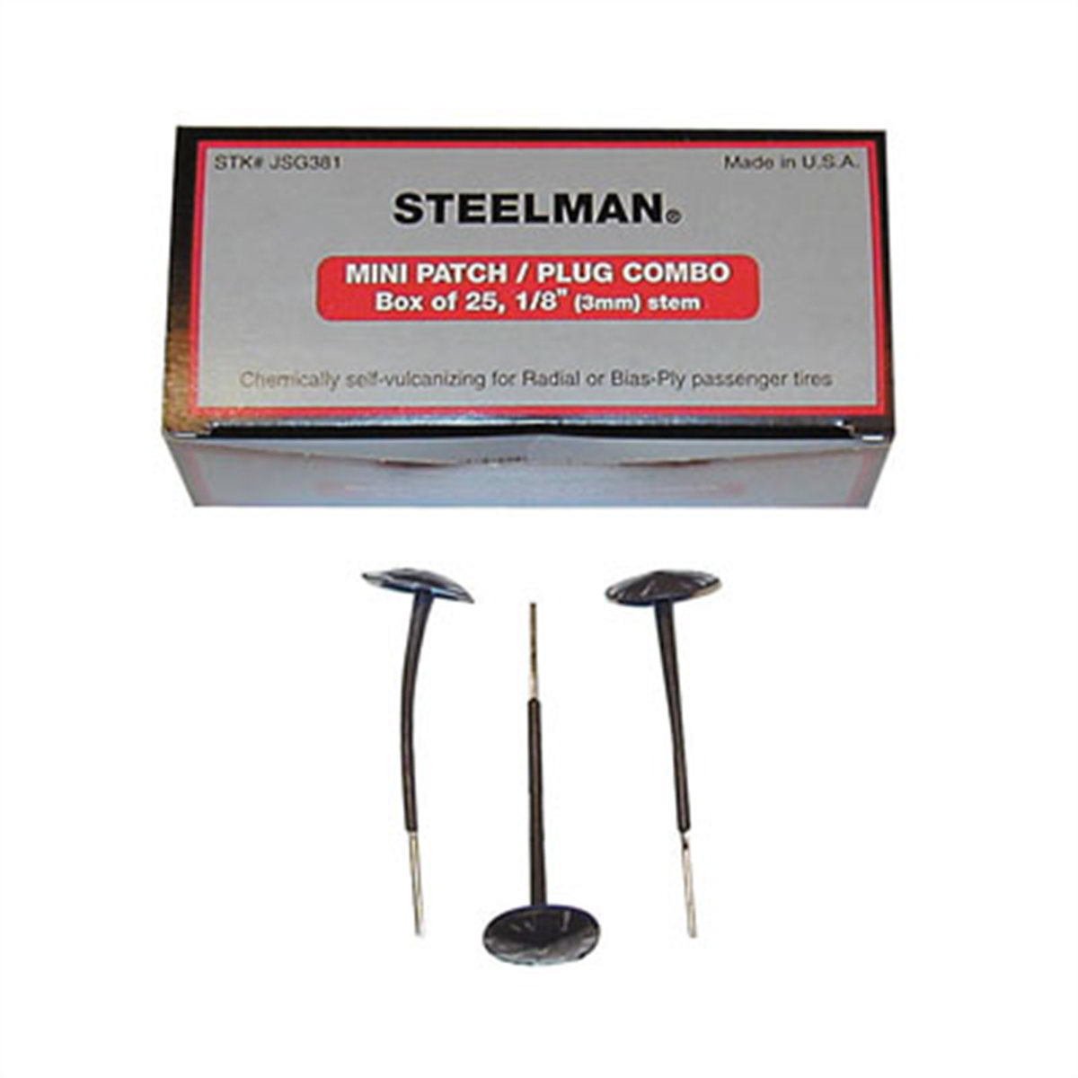 J S Products (steelman) 1/8 PATCH PLUG COMBO