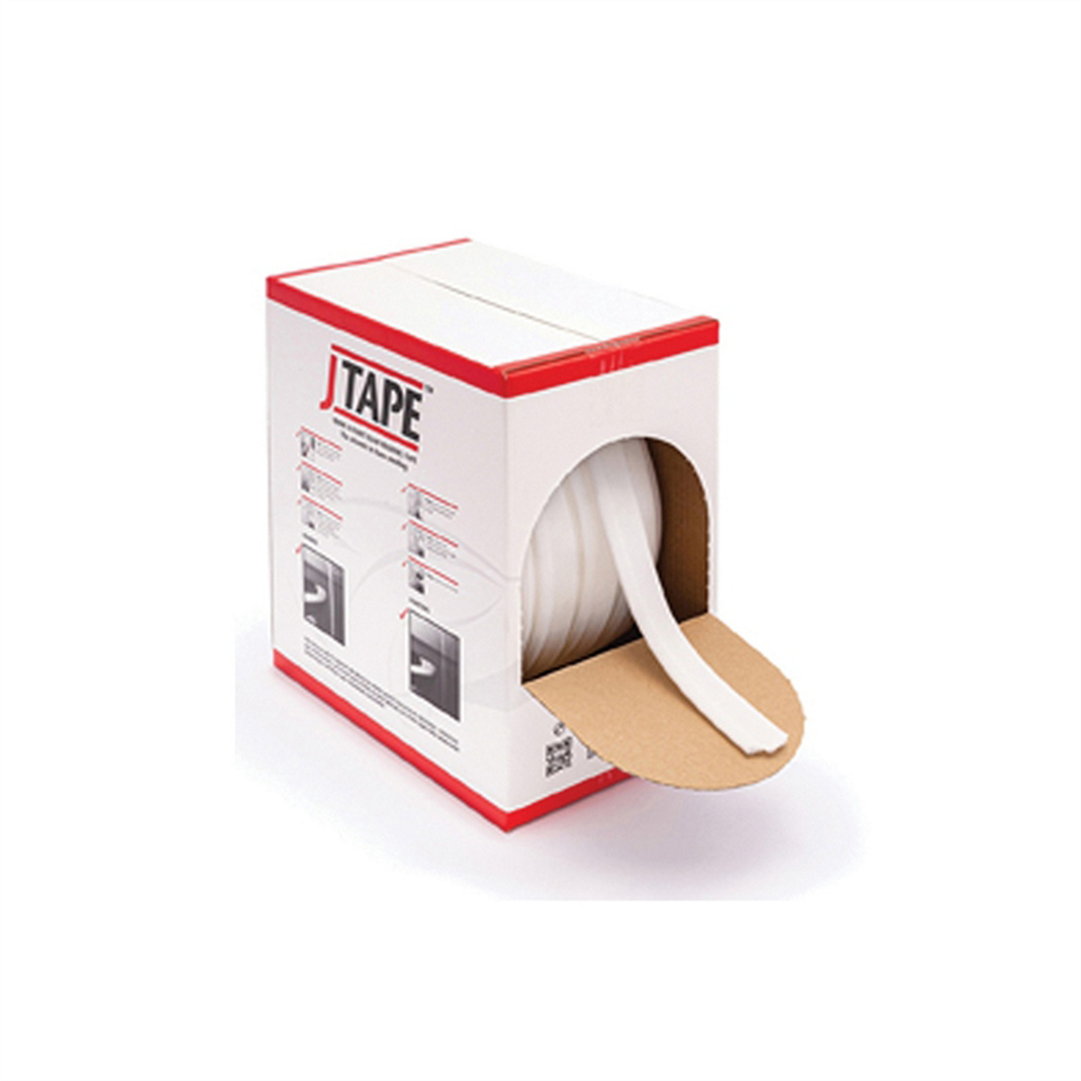 JTAPE Unlimited 1016.3530 1016 Series Prime and Paint Foam Masking Tape, 30 m L x 35 mm W, 8 mm THK, White