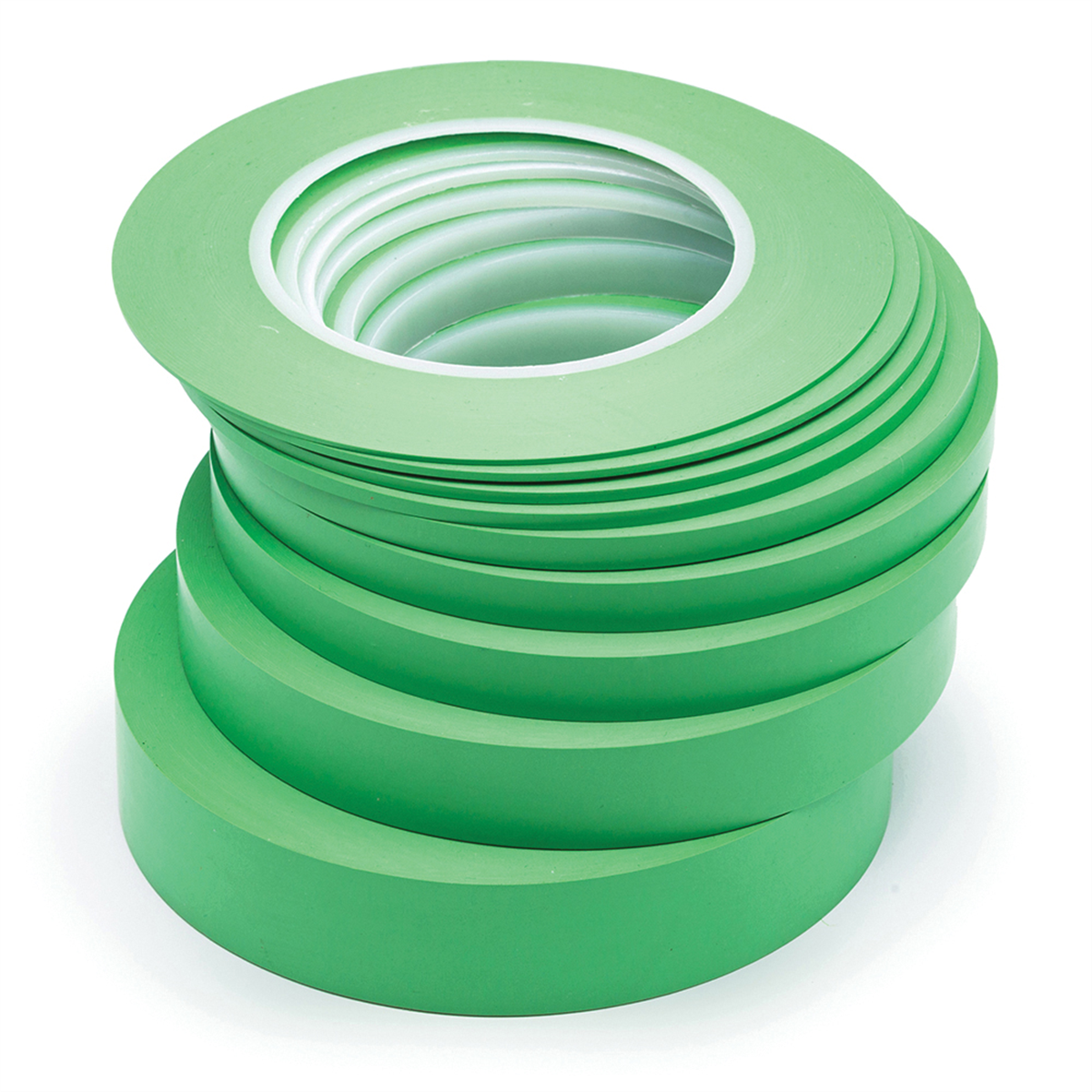 JTAPE Unlimited 1105.1255 Fine Line Masking Tape, 60 yd x 1/2 in, 0.15 mm THK, PVC Backing, Green
