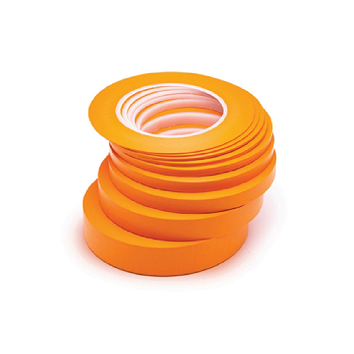 JTAPE Unlimited 1111.0355 Fine Line Masking Tape, 60 yd x 1/8 in, 0.13 mm THK, Orange
