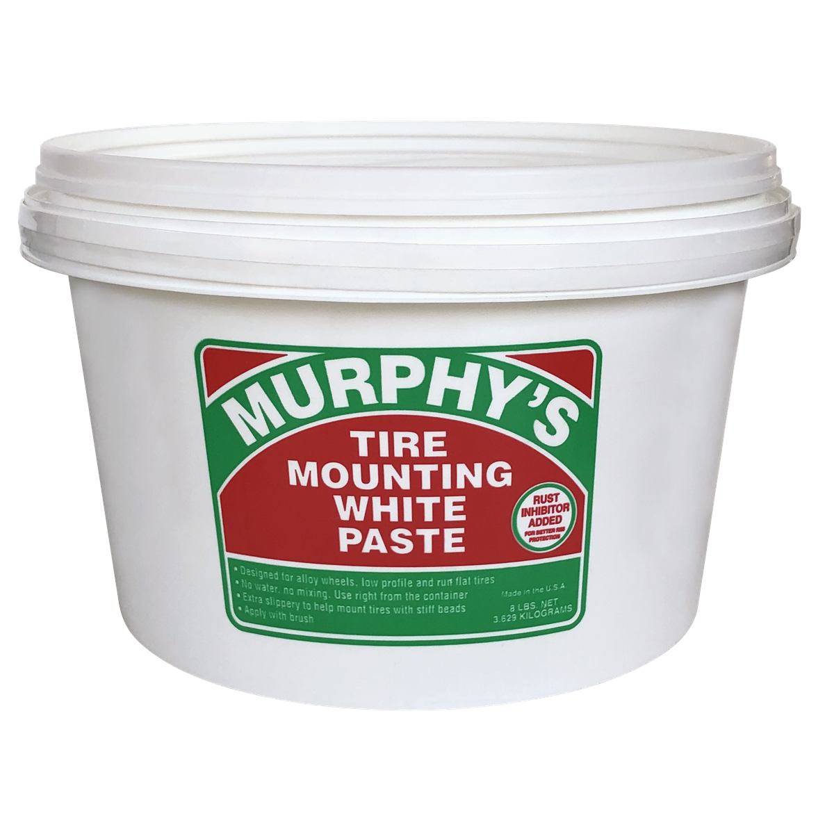 JTM PRODUCTS INC  Murphy's Tire Mounting White Paste with Rust Inhibitor 8lb Low Profile Pail
