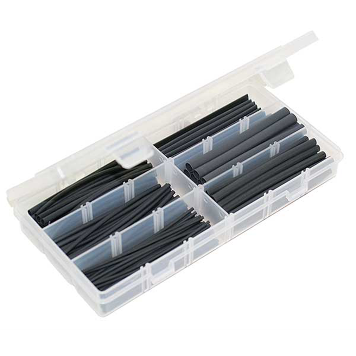The Best Connection Heat Shrink Tubing Kit, Black, 161 pcs