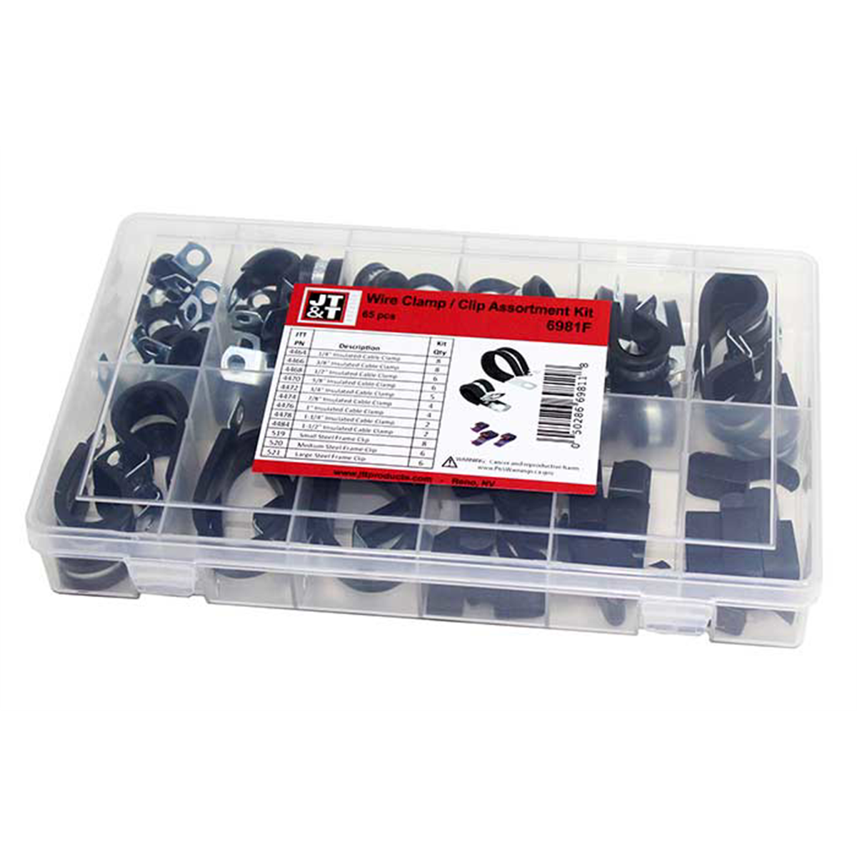 The Best Connection Wire Clamp Assortment Kit, 65 pcs