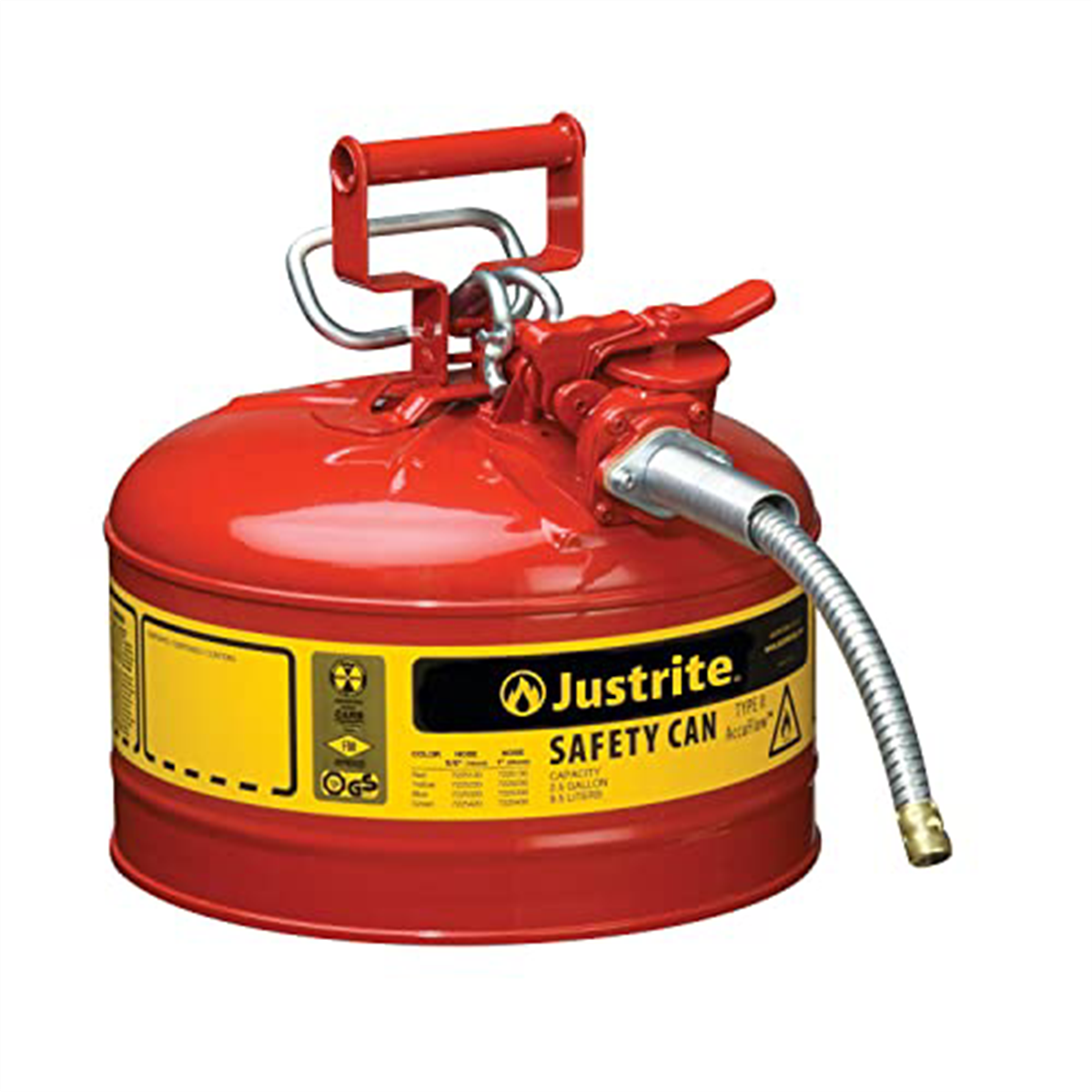 Justrite Mfg. Co. CAN, SFTY, 1 IN HS, T2, 2.5G RED