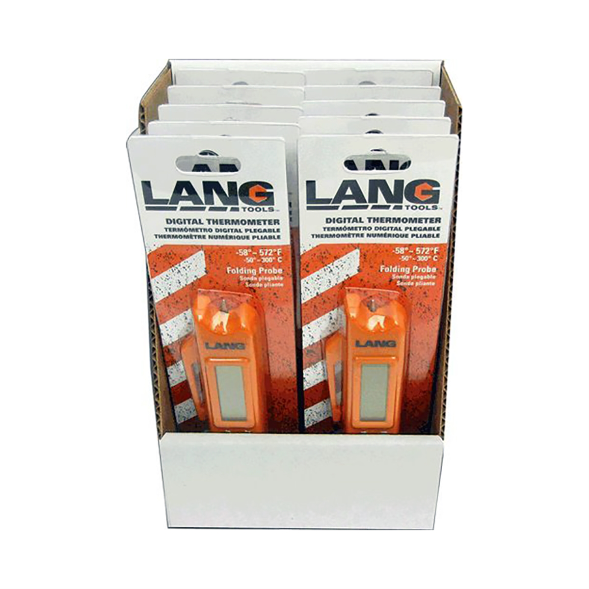 Lang Tools (Kastar) 10PK Pocket Digital Thermometers Display