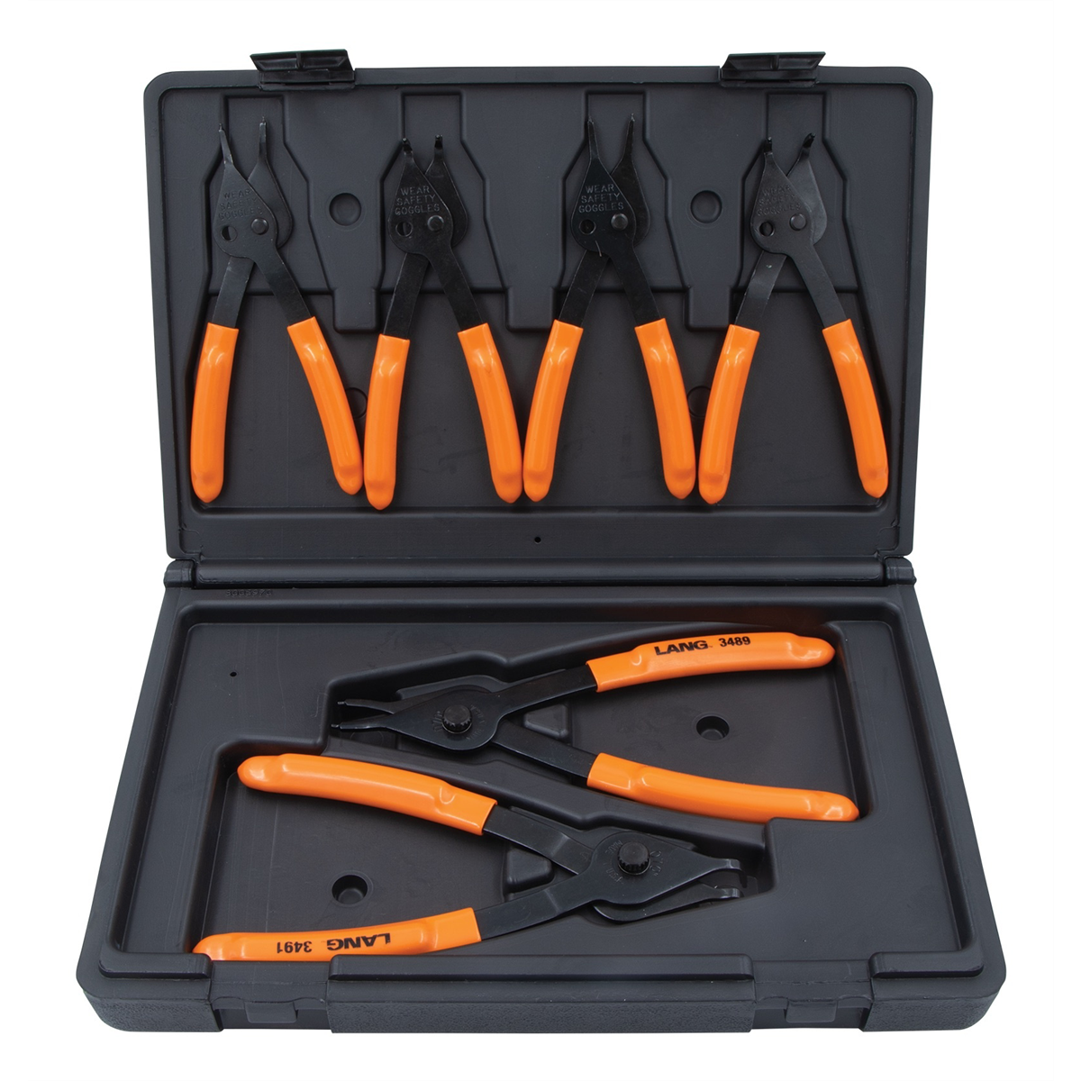 Lang Tools (Kastar) 3497 - 6-Pc. Combination Int/Ext Retaining Ring Pliers Set