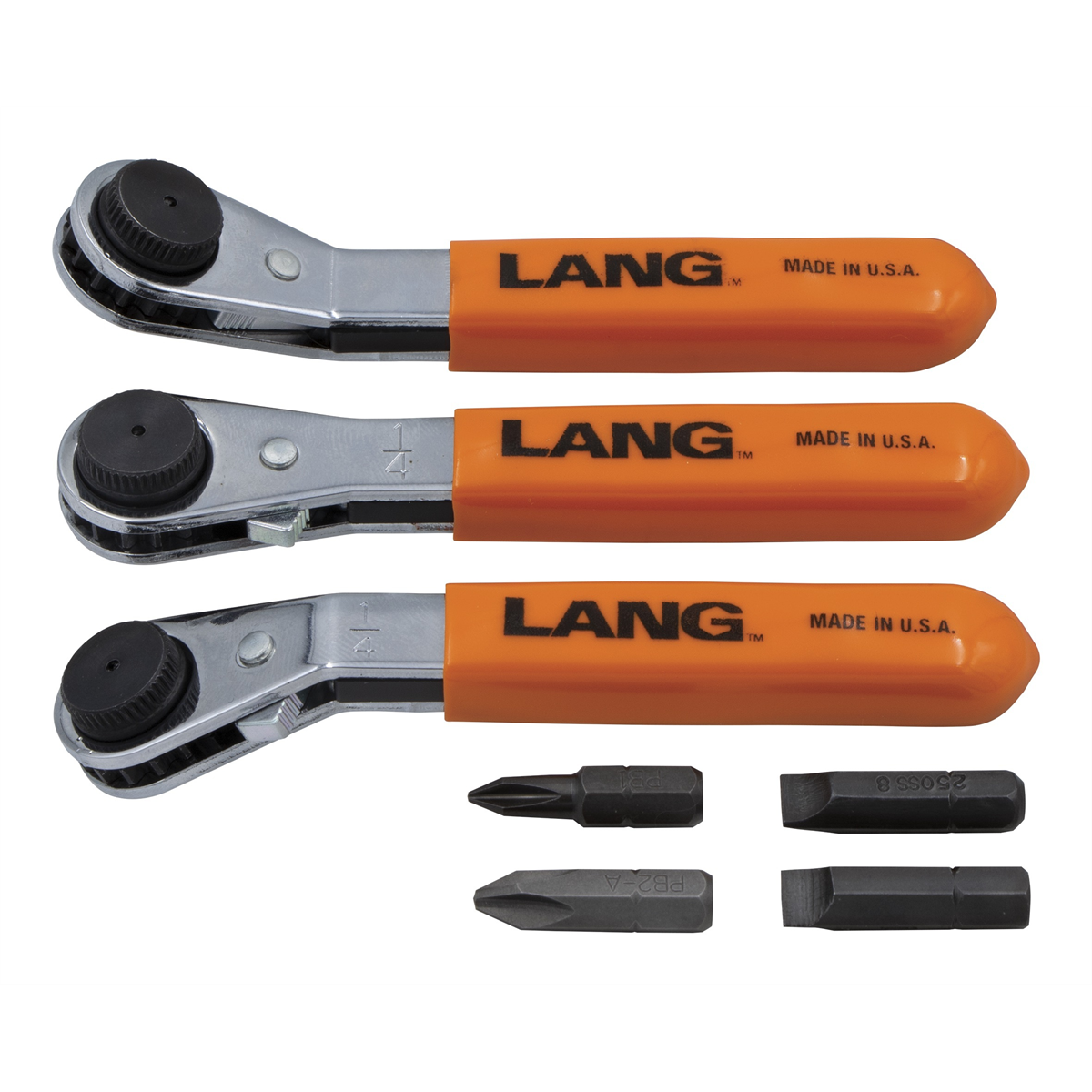 Lang Tools (Kastar) 5278 - 7-PC. Ratcheting Screwdriver Bit Wrench Set
