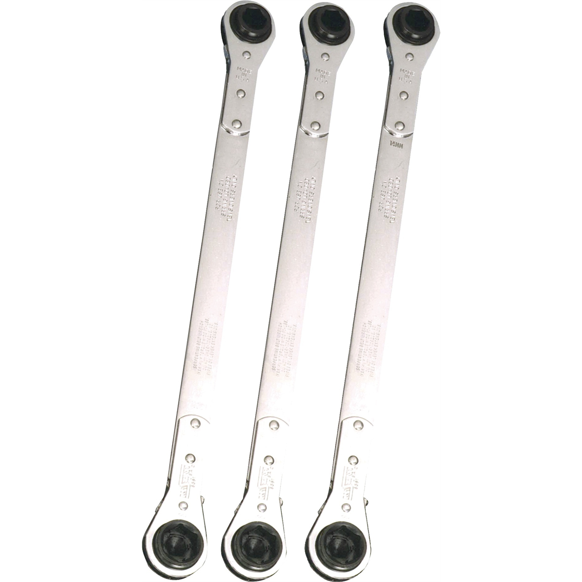 Lang Tools (Kastar) 5344 - 3-Pc. Universal Ratcheting Serpentine Belt Wrench Set
