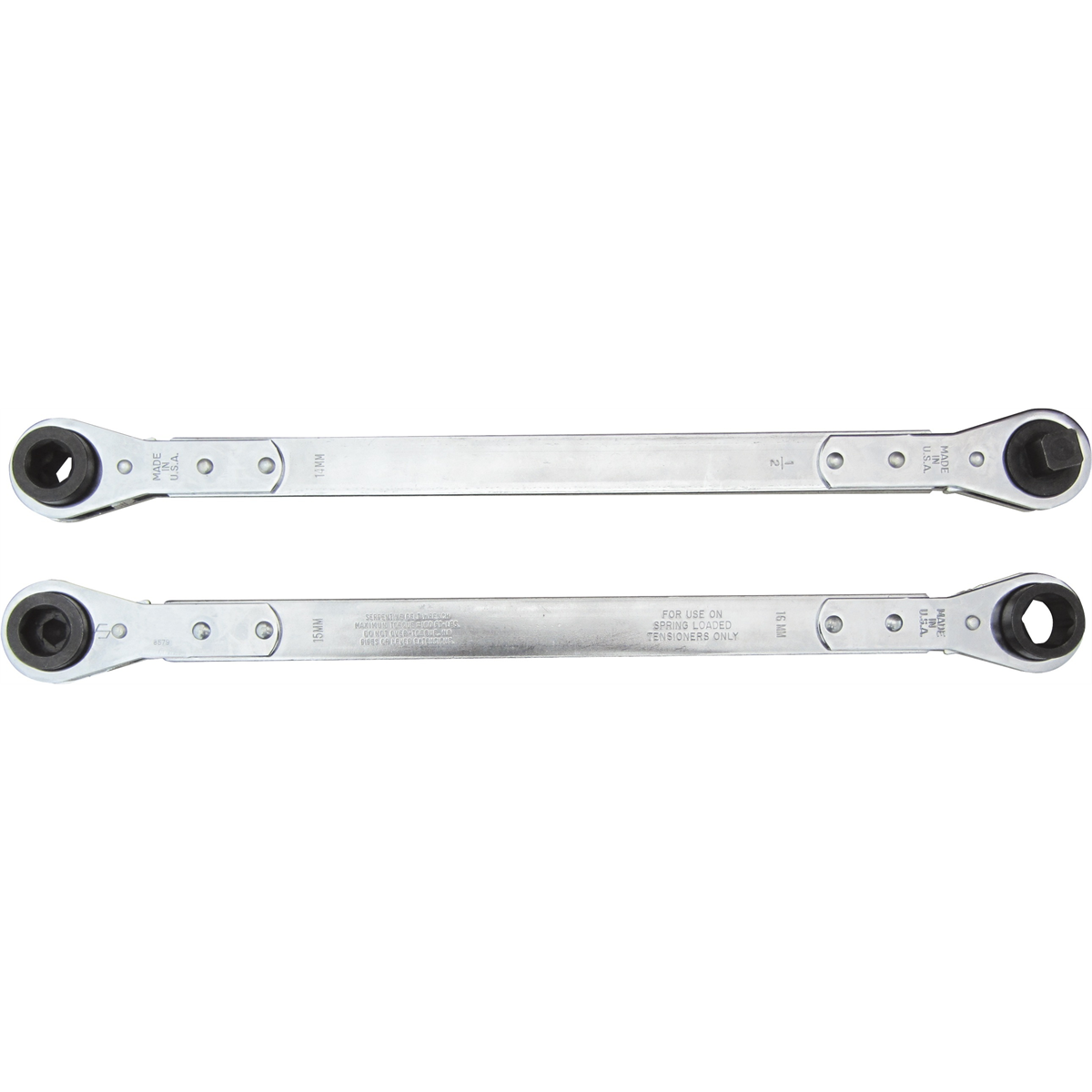 Lang Tools (Kastar) 8584 - 2-PC. Ratcheting Serpentine Belt Wrench Set
