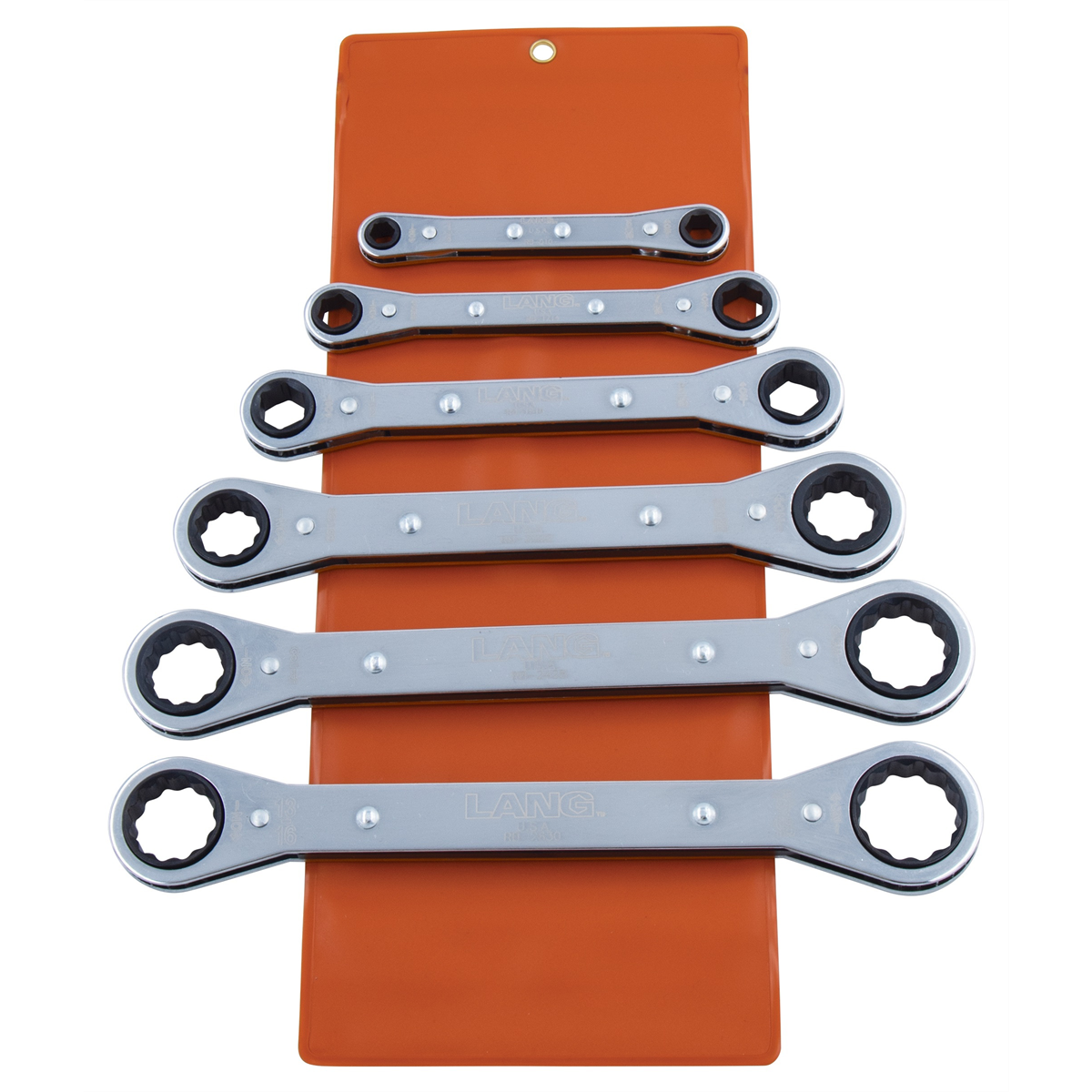 Lang Tools (Kastar) RB-6 - 6-Piece SAE Flat Wrench Set - Vinyl Pouch