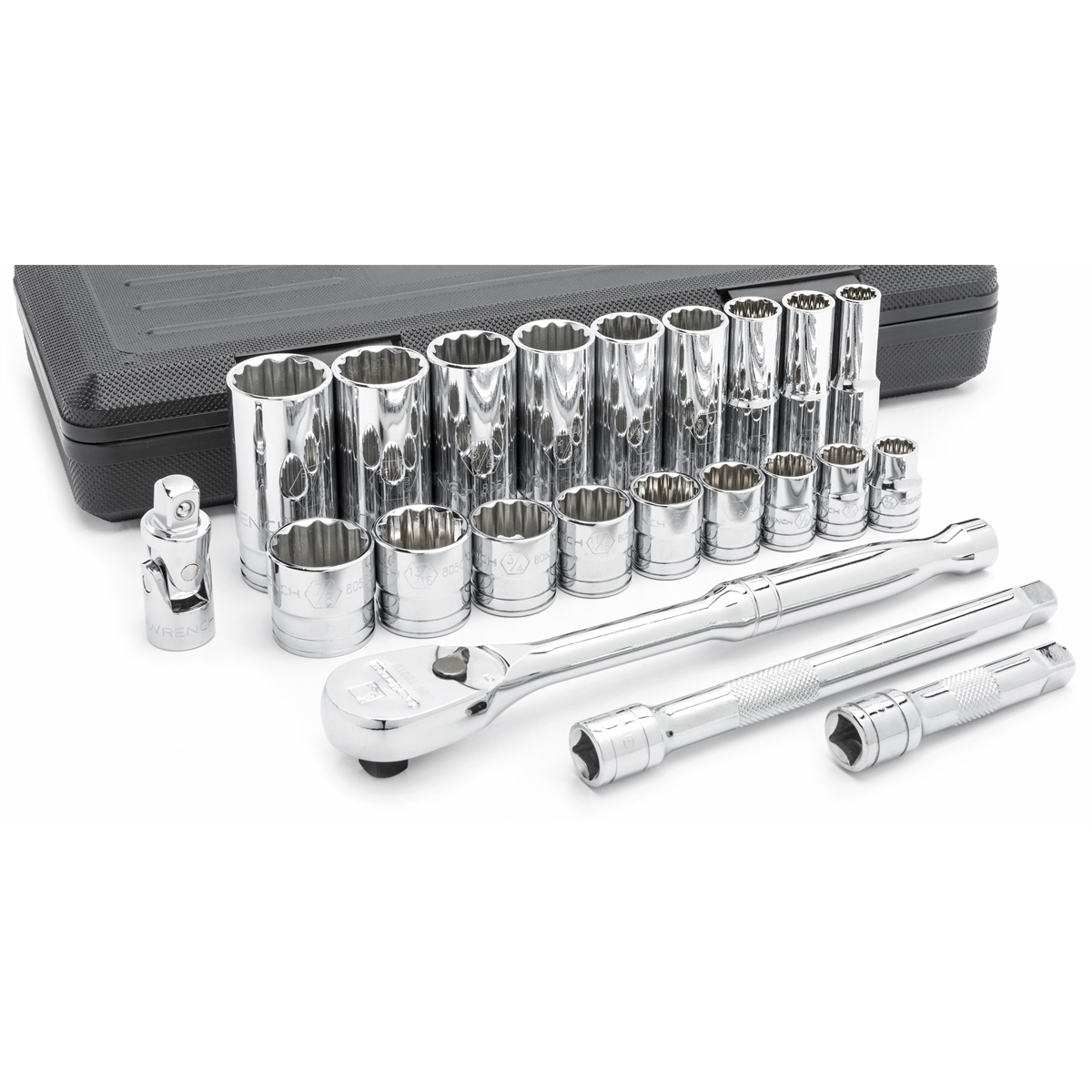 Gearwrench 22 Piece 3/8 Inch Drive 12 Point Standard & Deep Sae Mechanics Tool Set