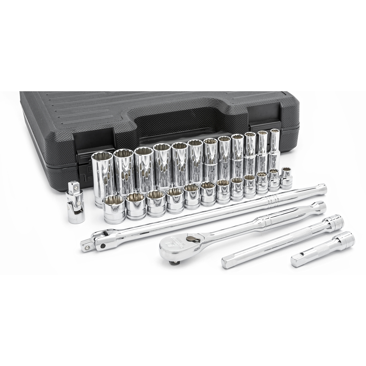 Gearwrench 29 Piece 3/8 Inch Drive 12 Point Standard & Deep Metric Mechanics Tool Set