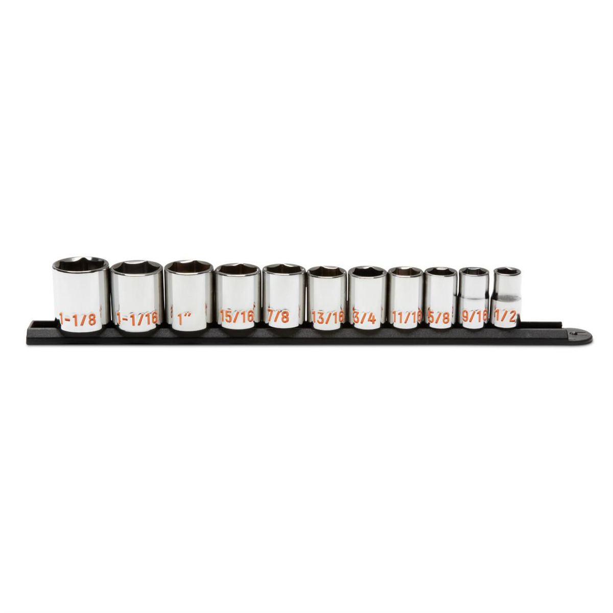 Gearwrench 11 Piece 1/2" Drive 6 Point Sae Hi-viz Socket Set