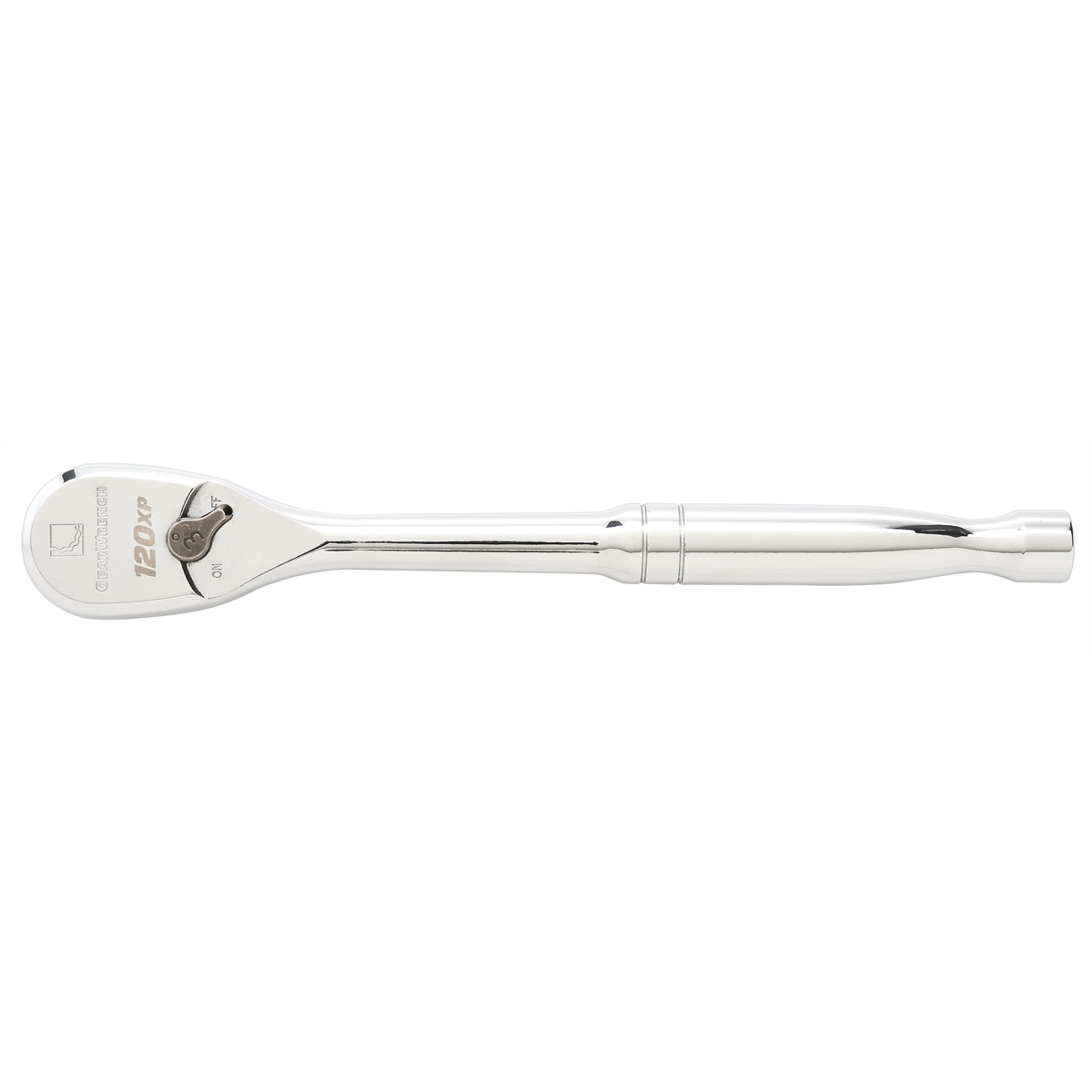 GearWrench 1/4 Inch Drive 120XP Full Polish Chrome Teardrop Ratchet