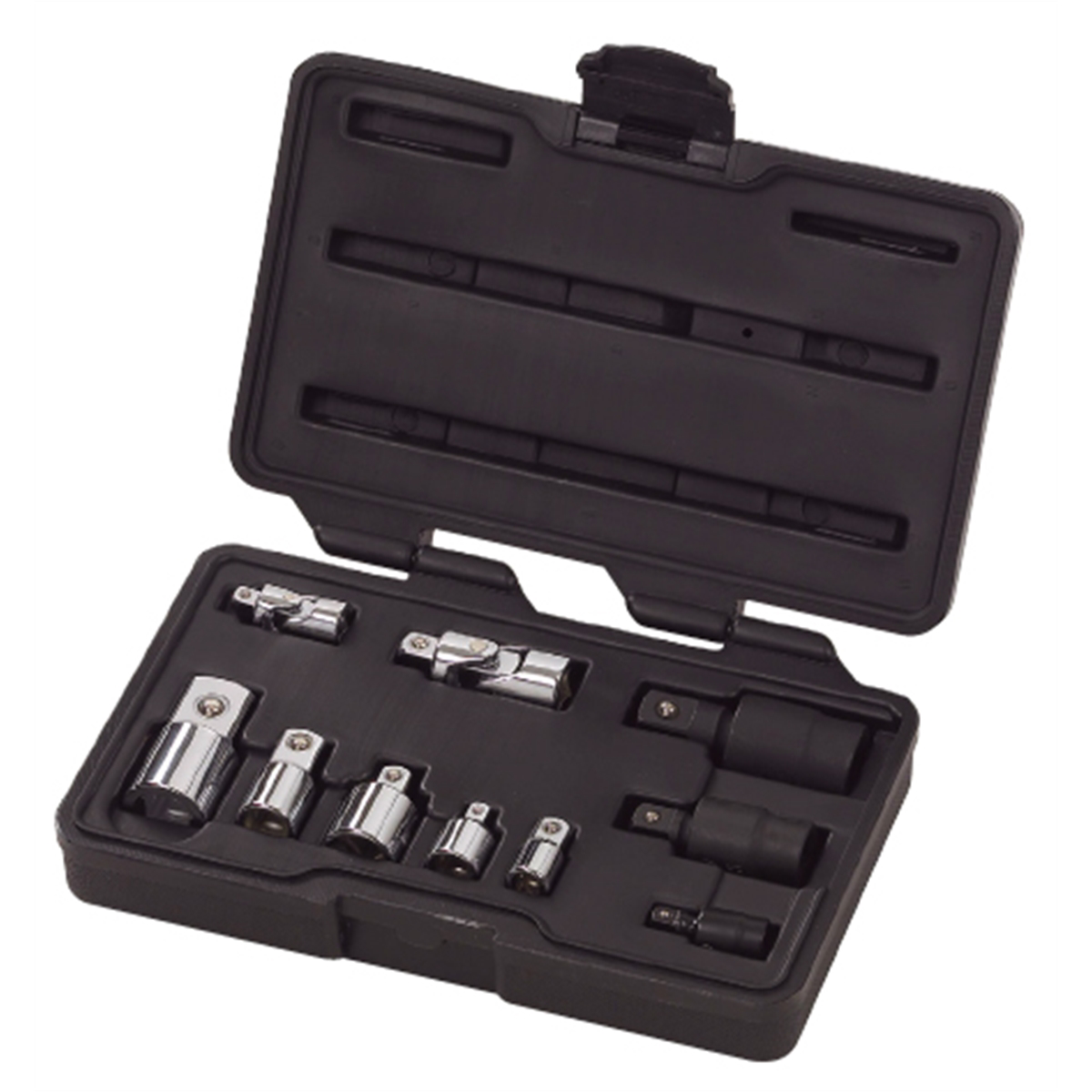 GearWrench 10 Piece 1/4 Inch, 3/8 Inch & 1/2 Inch Drive Universal Joint and Adapter Set