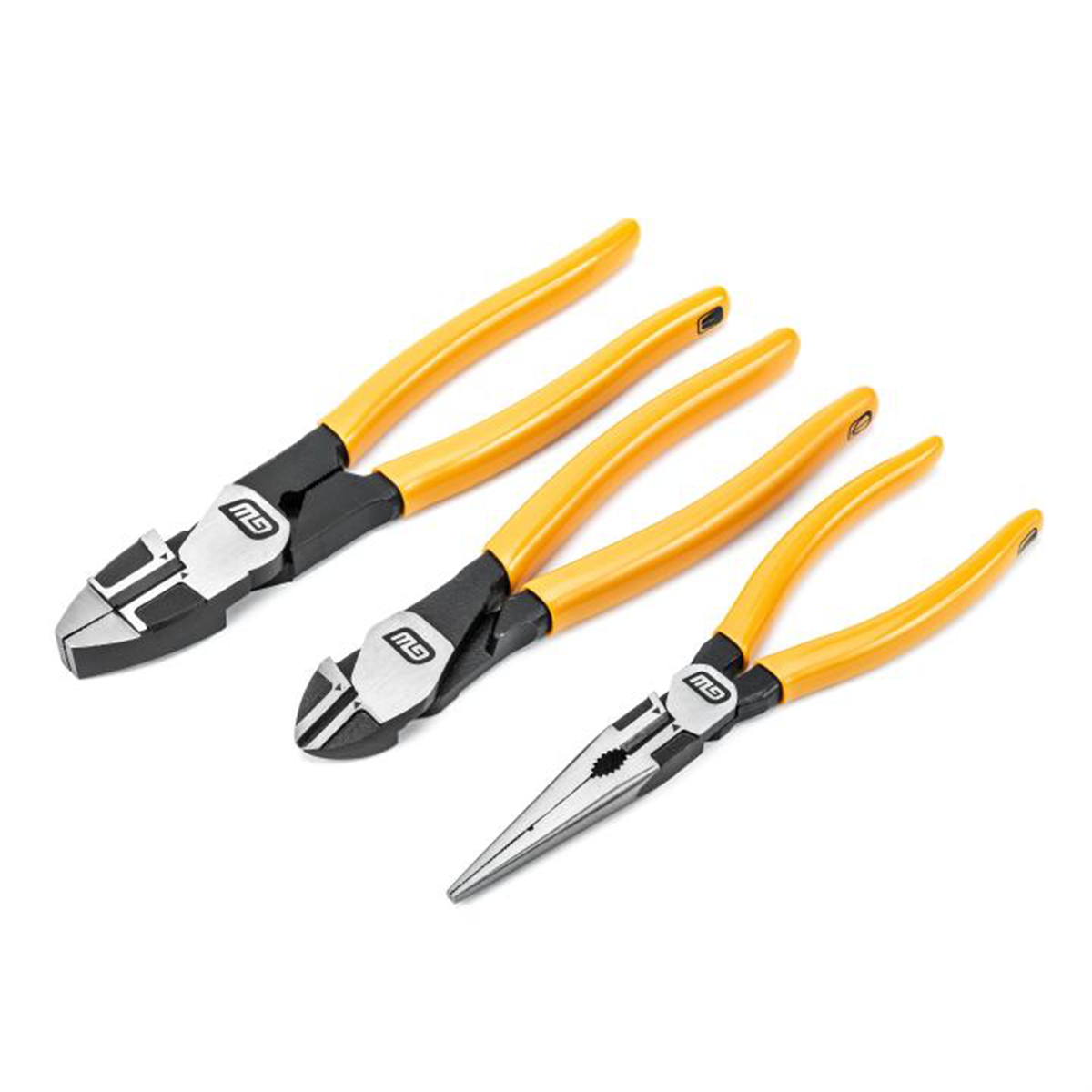 Gearwrench 3 Piece PITBULL Dipped Handle Electrician's Plier Set