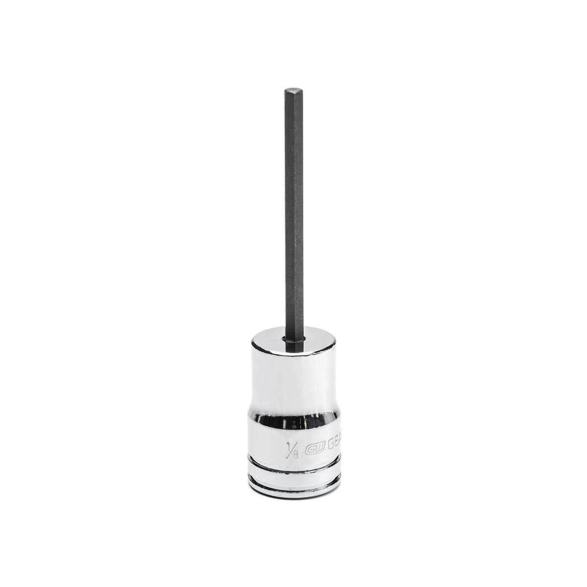 GearWrench 3/8 Inch Drive Mid Length Hex Bit SAE Socket 1/8 Inch