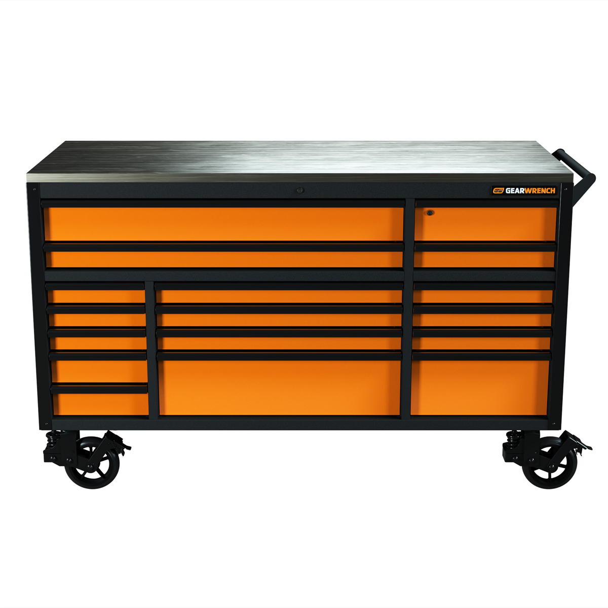 GEARWRENCH 72" 17 Drawer Professional Mobile Workbench with Stainless Steel Worktop