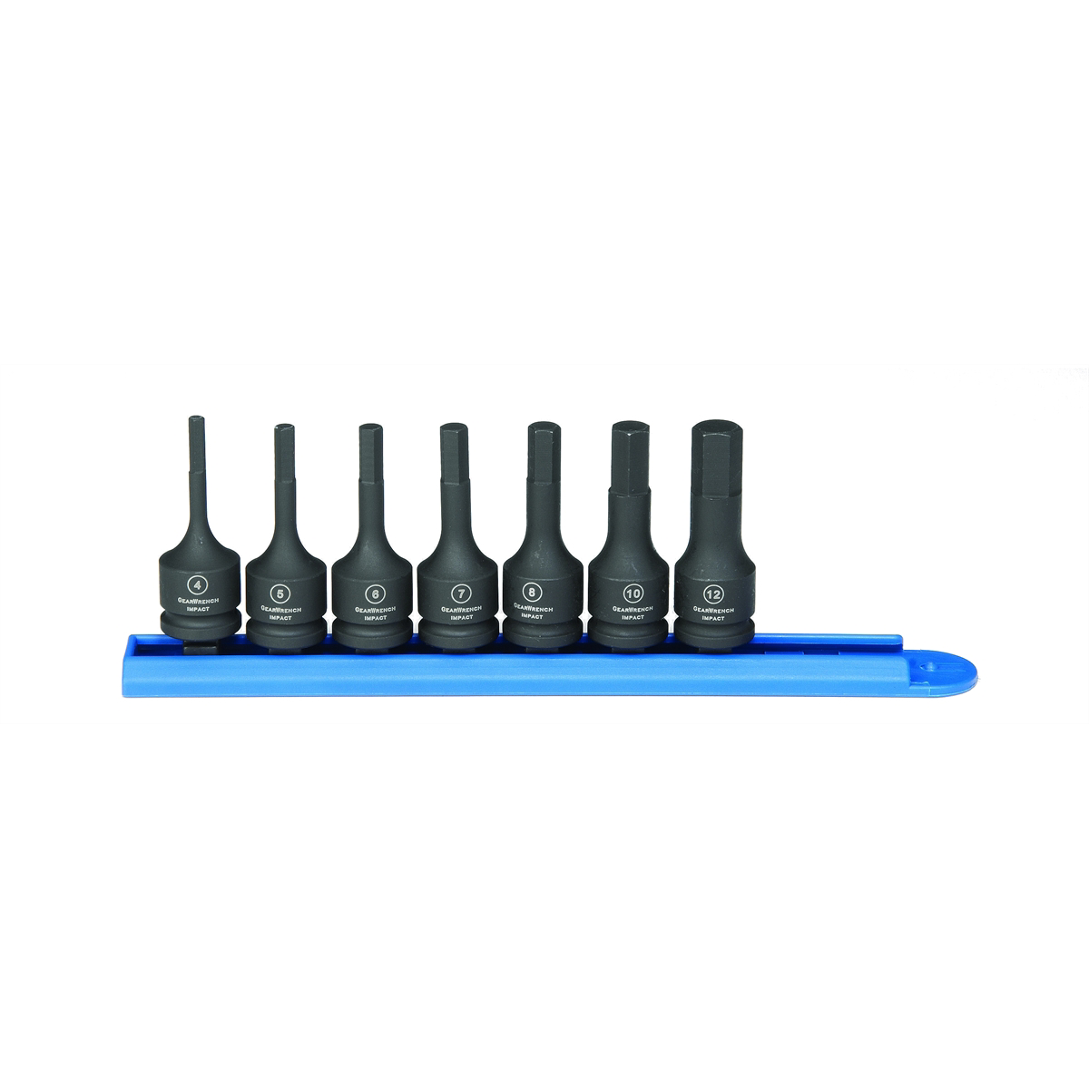 GearWrench 7 Piece 3/8 Inch Drive Hex Bit Impact Metric Socket Set
