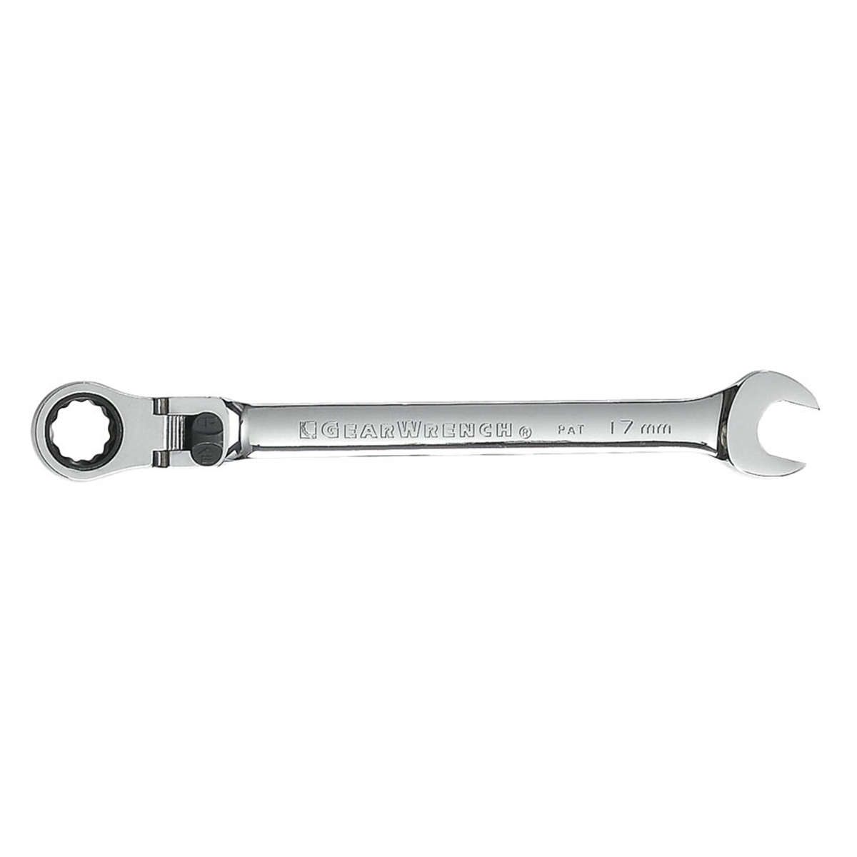 Gearwrench 17mm 72-tooth 12 Point Xl Locking Flex Head Ratcheting Combination Wrench