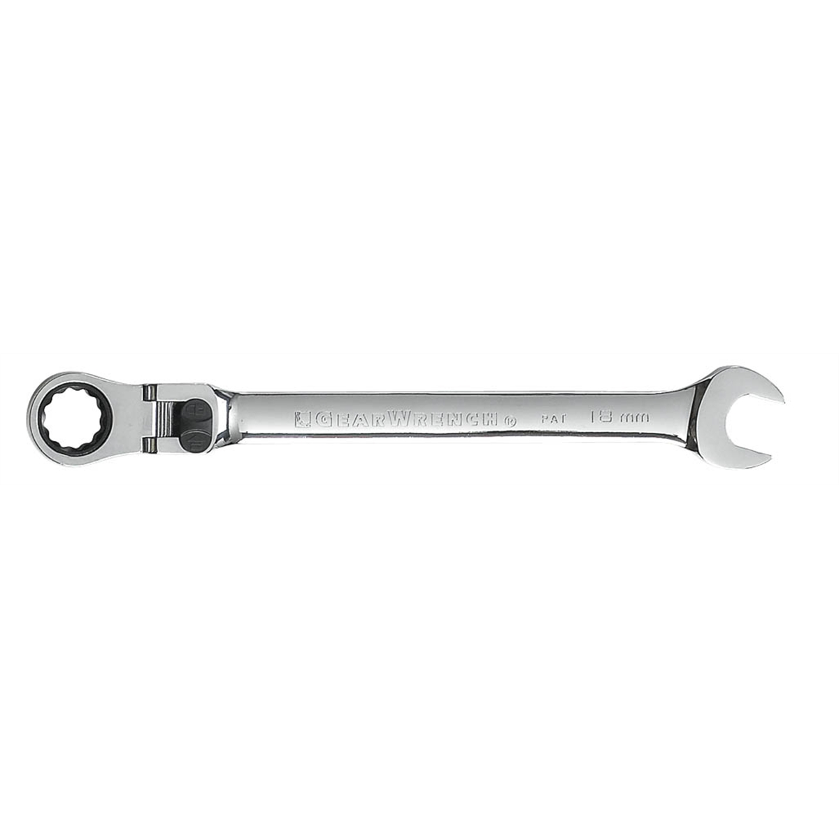 Gearwrench 18mm 72-tooth 12 Point Xl Locking Flex Head Ratcheting Combination Wrench