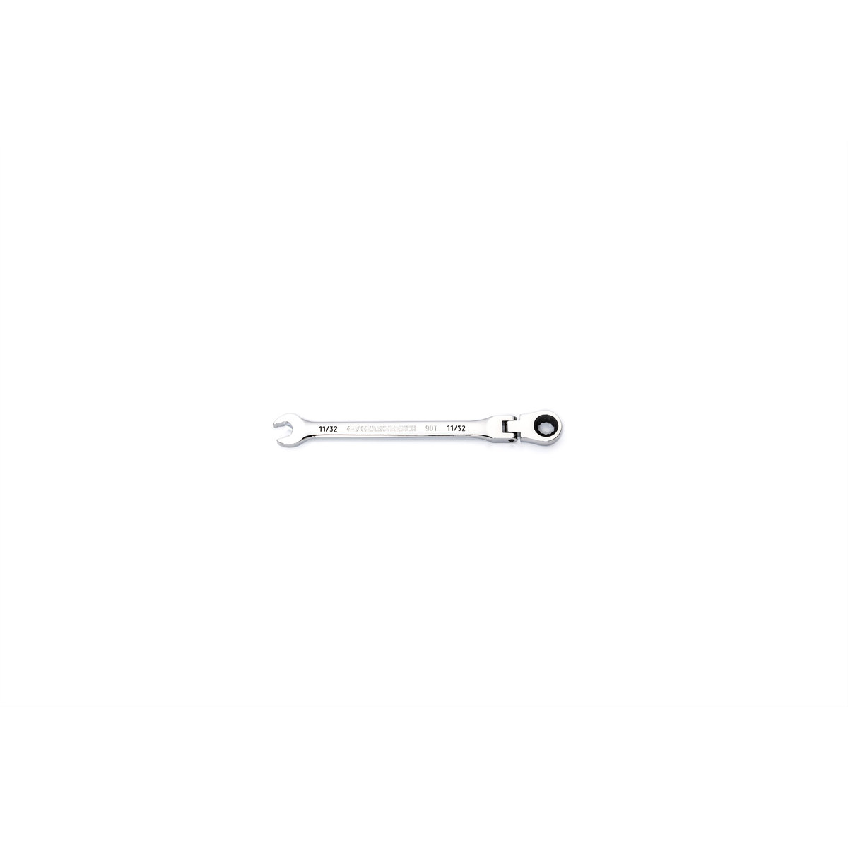Gearwrench 11/32 Inch 90-tooth 12 Point Flex Head Ratcheting Combination Wrench