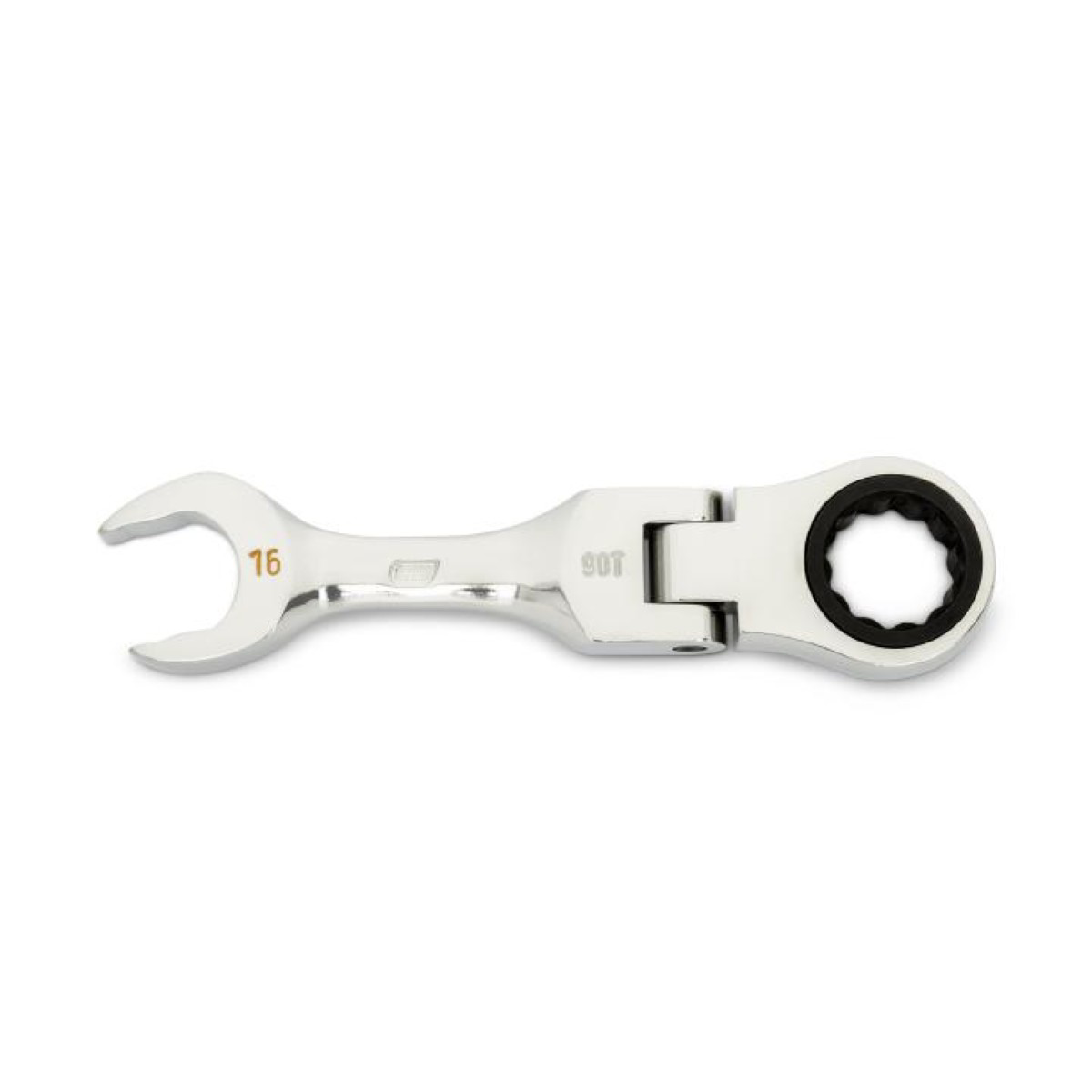 Gearwrench 16mm 90-tooth 12 Point Stubby Flex Combination Ratcheting Wrench