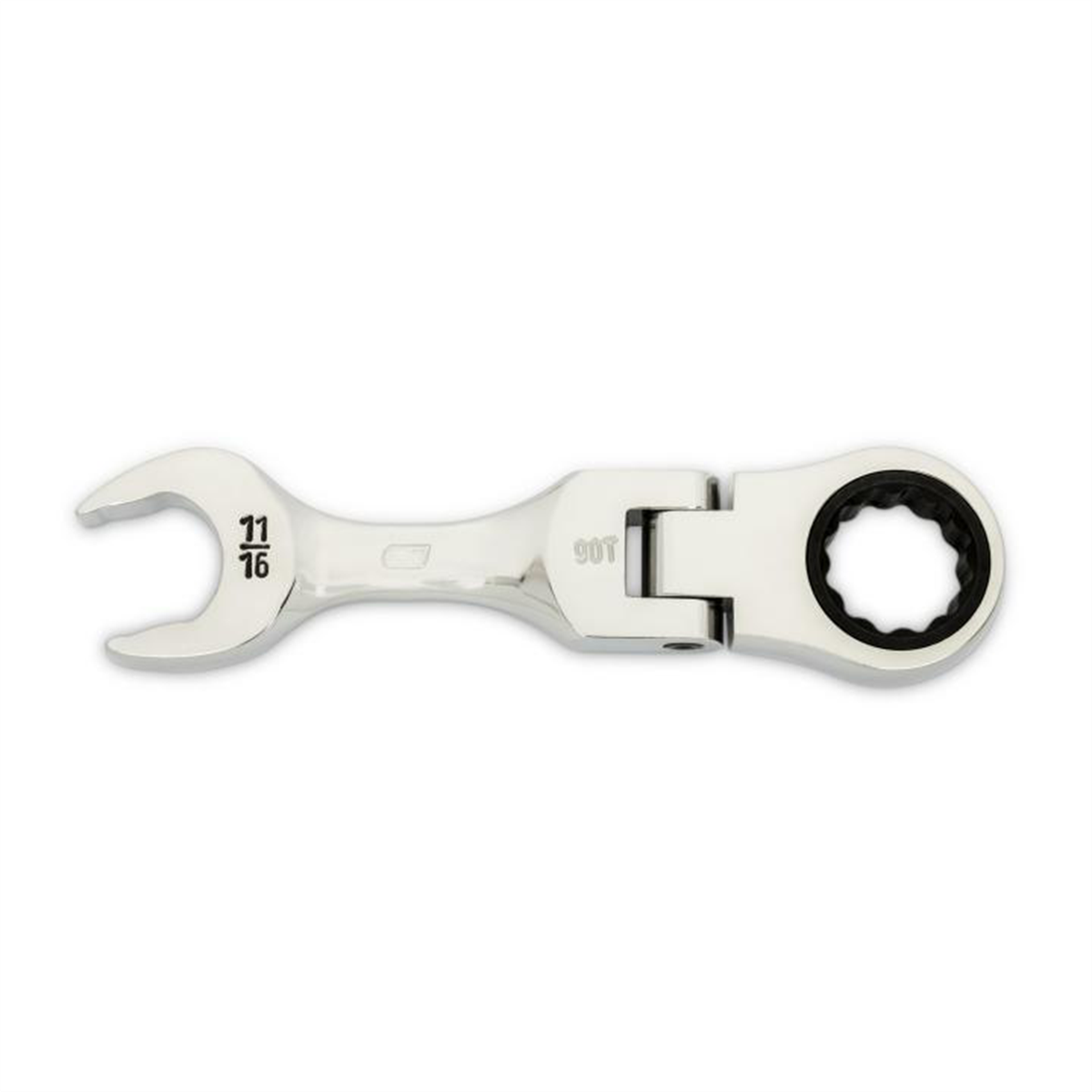 Gearwrench 11/16 Inch 90-tooth 12 Point Stubby Flex Combination Ratcheting Wrench