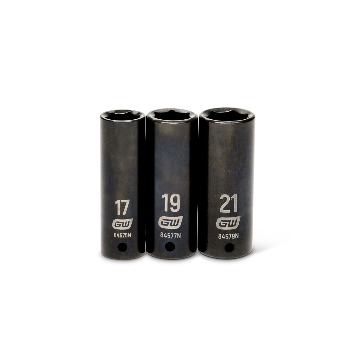 GEARWRENCH 3 Piece 1/2" Drive 6 Point Metric Deep Impact Socket Set