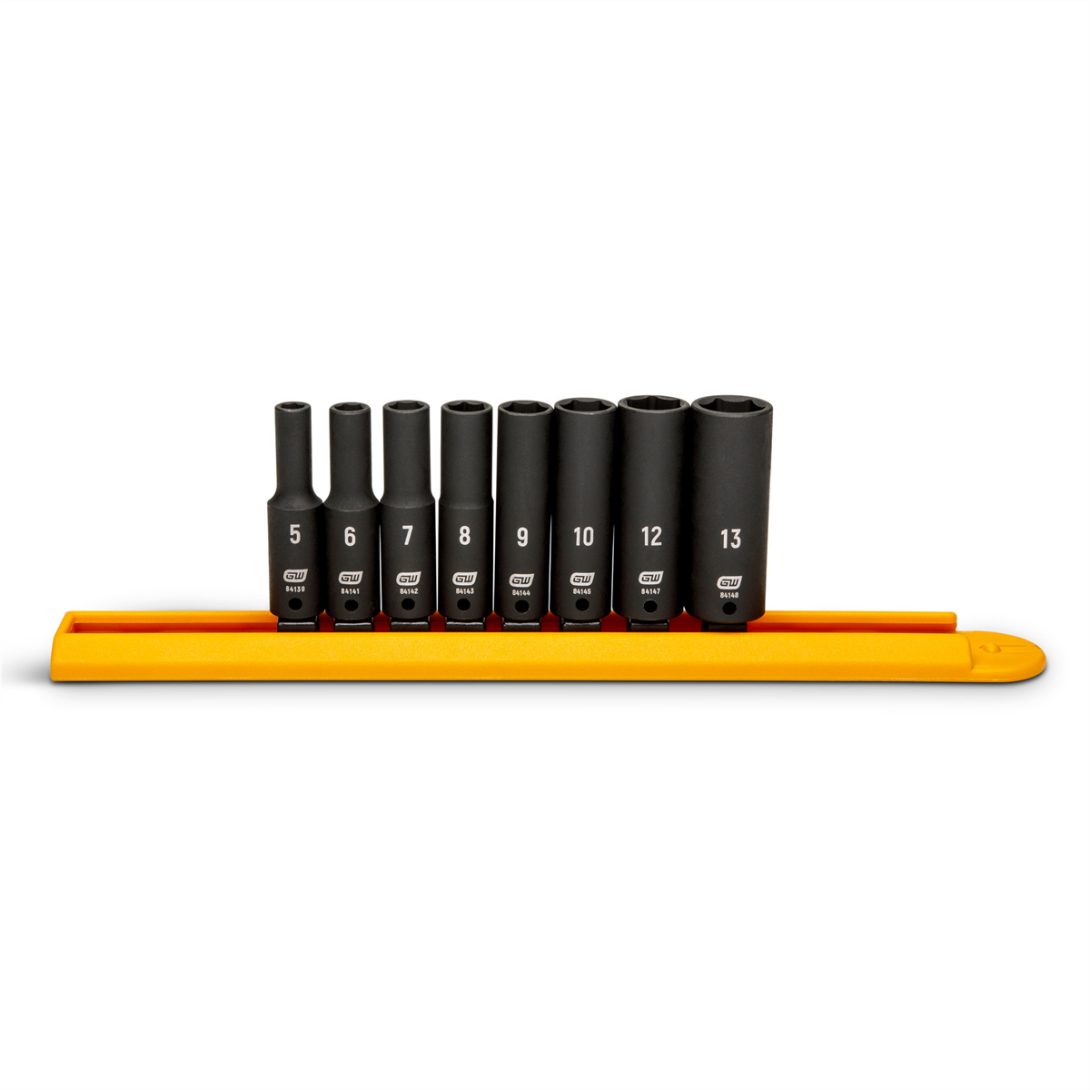 GEARWRENCH 8 Piece 1/4" Drive 6 Point Metric Deep Impact Socket Set