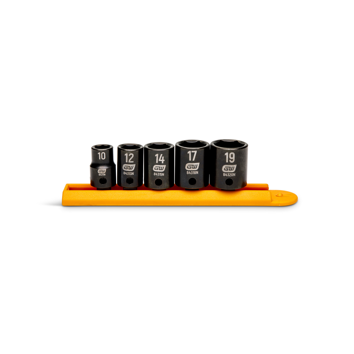 GEARWRENCH 5 Piece 3/8" Drive 6 Point Metric Standard Impact Socket Set