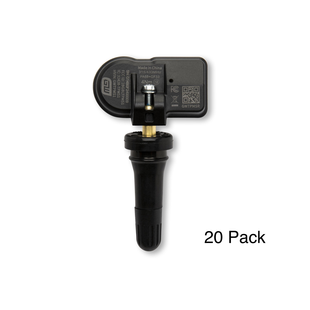 GearWrench Universal Programmable Rubber TPMS Sensor - 20 Pack