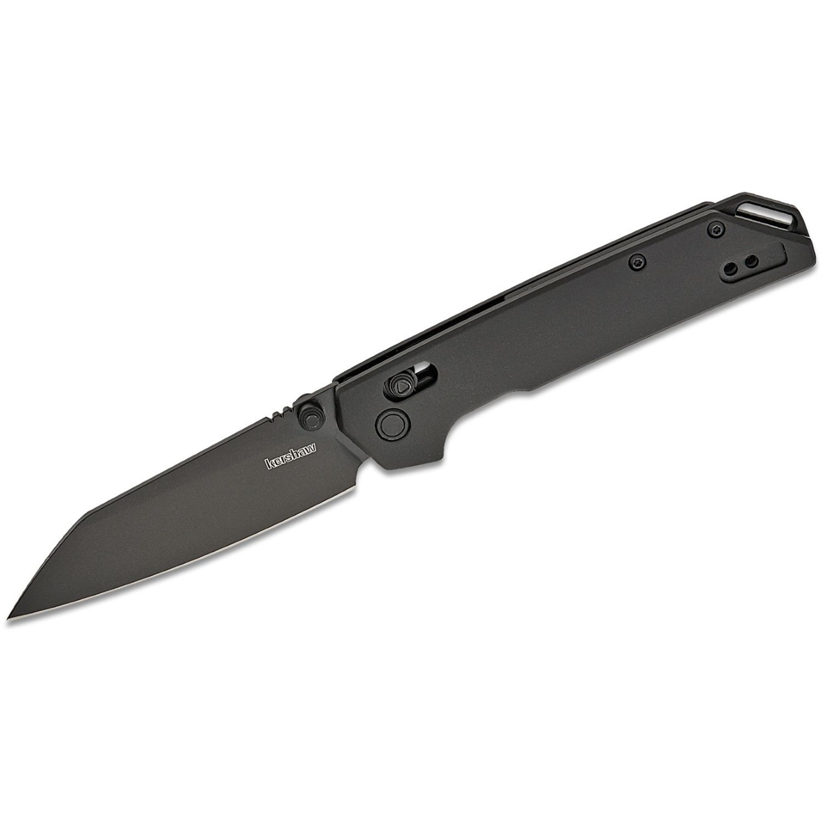 Kershaw Iridium Reverse Tanto Manual Duralock Reverse Tanto Blade Edc Folding Pocket Knife With Black Blade - Black