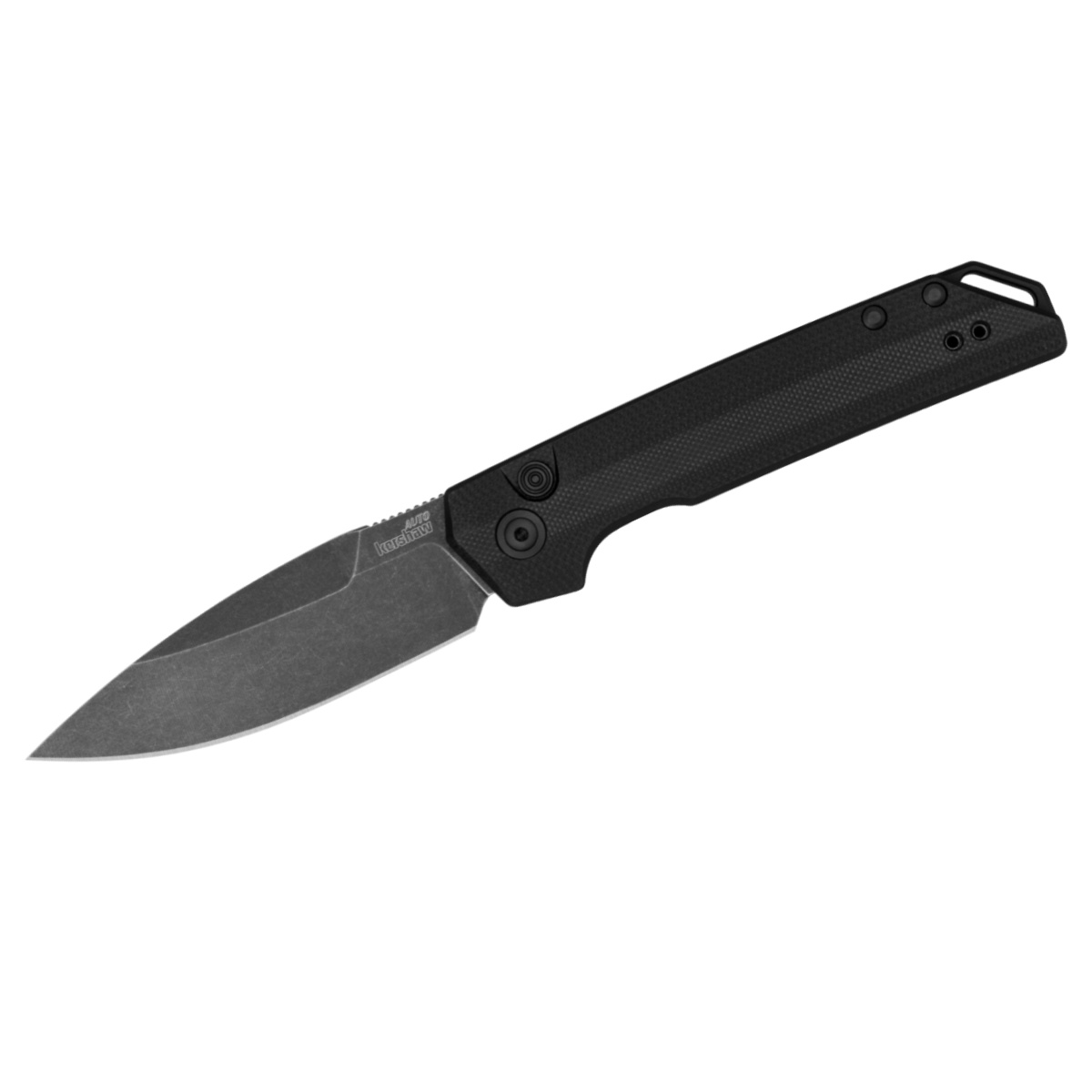 Kershaw Launch Iridium G10 Automatic Push-Button Lock Spear Point Blade ...