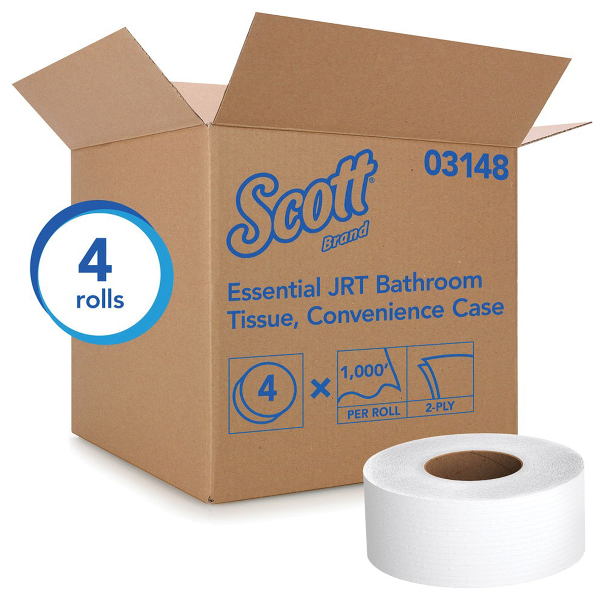 Kimberly-Clark SCOTT JUMBO ROLL JR BATH TISSUE