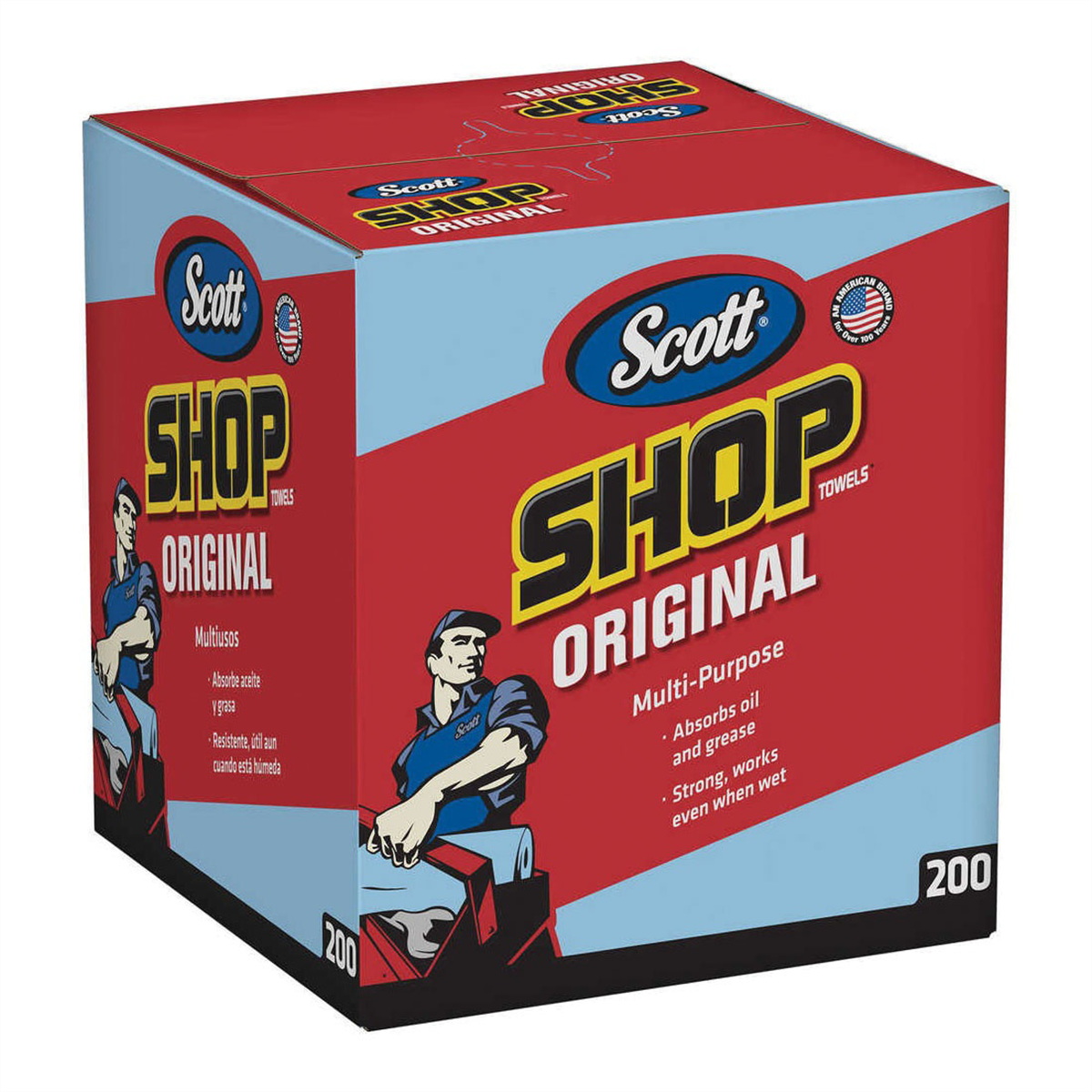 Kimberly-Clark SHOP TOWELS IN A BOX 200CT (SHEET SIZE 9X12)