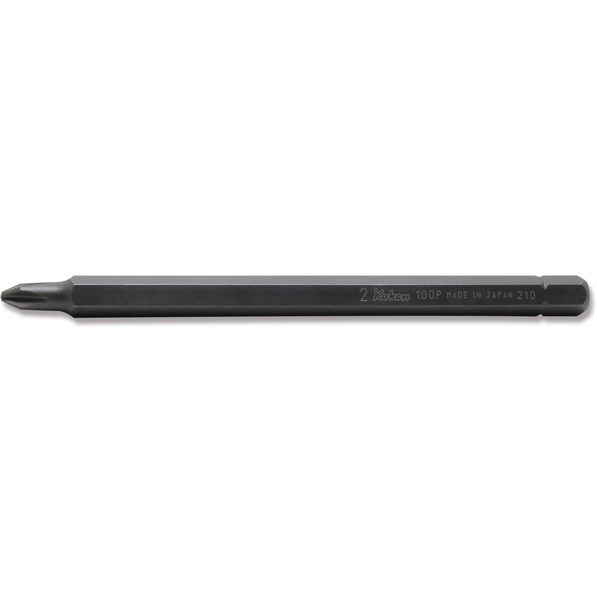 Ko-ken Usa 100p.125-2 5/16 Hex Drive Bit Ph2 Length 125 Mm